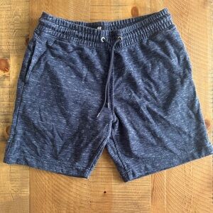 H&M Men’s Navy Blue Heather Knit Shorts - Size M